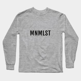 MNMLST, Minimalist design Long Sleeve T-Shirt